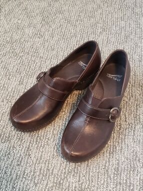 Dansko Dark Brown Leather Mary Jane Shoes - 39